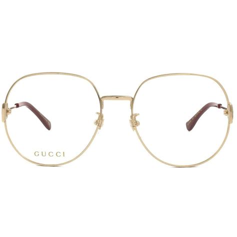 Óculos de Grau Feminino Gucci Redondo Dourado GG1594O 002